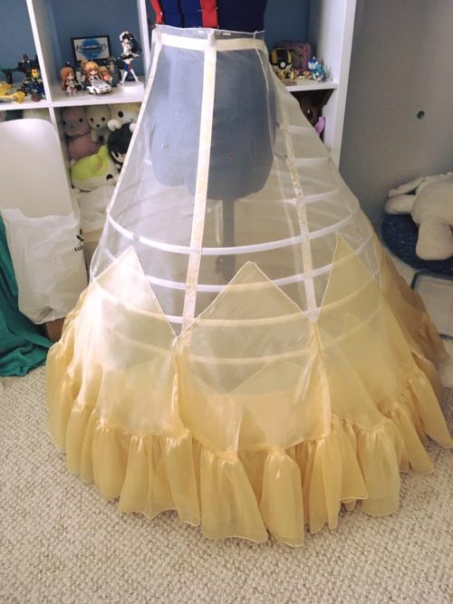 How To Shorten a Finished Hoop Petticoat